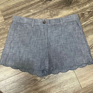 GAP Chambray Shorts with Scallop Hem | 0R